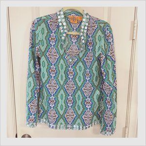 Tory Burch Tunic Blouse Size 4